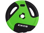 Ficha técnica e caractérísticas do produto Anilha 10kg Preto e Verde Kikos - Style