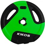 Ficha técnica e caractérísticas do produto Anilha Kikos 10Kg IR91041/10S Style Cement Ps Preto / Verde