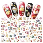 Ficha técnica e caractérísticas do produto Ano Novo Chinês Nail Art Sticker Mulheres Manicure Decor Festival Da Primavera Decalque