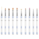 Ficha técnica e caractérísticas do produto Anself Nail Art Escova Kit Nail Art Pen Projeto Set 10pcs