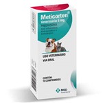Ficha técnica e caractérísticas do produto Anti-Inflamatório Msd Meticorten Vet de 10 Comprimidos - 5 Mg
