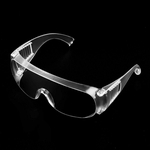 Ficha técnica e caractérísticas do produto Anti-Spitting à prova de poeira branca transparente de protecção Óculos Anti-respingo