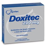 Ficha técnica e caractérísticas do produto Antibiótico Doxitec 200 Mg - 16 Comprimidos - Syntec