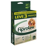 Combo Fiprolex Cães 21 a 40kg 3 Pipetas Ceva Anti-pulgas e Carrapatos