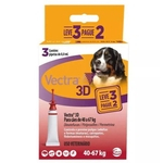 Ficha técnica e caractérísticas do produto Antipulgas e Carrapatos Ceva Vectra 3D para Cães de 40 a 67 Kg 8 mL 3 Pipetas