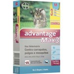 Ficha técnica e caractérísticas do produto Antipulgas e Carrapatos Combo Advantage Max3 para Cães Entre 4 e 10kg 1,0ml - Bayer
