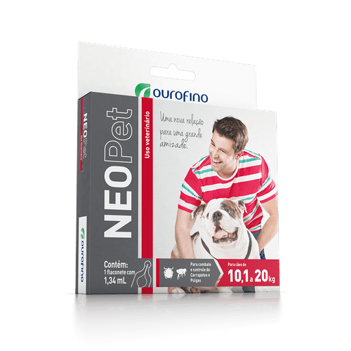 Ficha técnica e caractérísticas do produto Antipulgas e Carrapatos Ourofino Neopet para Cães de 10,1 a 20kg