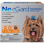 Antipulgas e Carrapatos para Cães Nexgard P de 2 a 4kg Tablete Mastigável