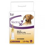 Ficha técnica e caractérísticas do produto Antipulgas e Carrapatos Vectra 3d - Cães de 1.5 a 4 Kg (1 Pipeta) - Ceva
