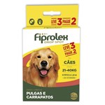 Ficha técnica e caractérísticas do produto Antipulgas Fiprolex Cães 21 à 40kg Combo 3 Pipetas - Ceva