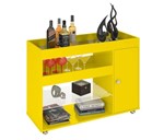 Ficha técnica e caractérísticas do produto Aparador Bar JB 4021 Amarelo - Móveis JB Bechara