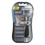Ficha técnica e caractérísticas do produto Aparelho de Barbear Bic Flex 3 Hybrid Extra Suave + 5 Cargas