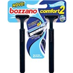 Ficha técnica e caractérísticas do produto Aparelho de Barbear Bozzano Comfort 2 Pele Sensível com 2 Unidades