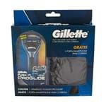 Ficha técnica e caractérísticas do produto Aparelho de Barbear Gillette Fusion ProGlide com 1 Unidade + Grátis Porta-Smartphone