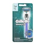 Aparelho de Barbear Gillette Mach3 Acqua-Grip Regular + 1 Carga