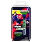 Ficha técnica e caractérísticas do produto Aparelho de Barbear Gillette Mach3 Sensitive Barcelona + 2 Cargas Edição Especial