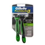Ficha técnica e caractérísticas do produto Aparelho de Barbear Gillette Prestobarba3 Body Sense Descartável com 2 Unidades