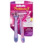 Ficha técnica e caractérísticas do produto Aparelho de Barbear Gillette Prestobarba 3 Feminino 2 Unidades