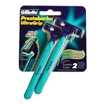 Ficha técnica e caractérísticas do produto Aparelho de Barbear Gillette Prestobarba Ultragrip Móvel C/2