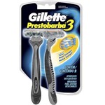 Ficha técnica e caractérísticas do produto Aparelho de Barbear Gillette Prestobarba3 2 Unidades