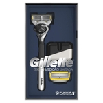 Ficha técnica e caractérísticas do produto Aparelho de Barbear Gillette Proshield Edição Especial + 2 Cargas + Suporte