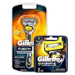 Ficha técnica e caractérísticas do produto Aparelho de Barbear Gillette Proshield Fusion + 2 Cargas