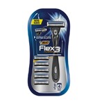 Ficha técnica e caractérísticas do produto Aparelho para Barbear Bic Flex 3 Hybrid com 5 Cargas