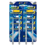 Ficha técnica e caractérísticas do produto Aparelho Prestobarba Ultragrip 3 2 Embalagens com 8 Unidades - Gillette