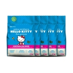 Areia Hello Kitty Controle de Odor - 100% Natural, kit de 5 unidades (10 kg)
