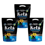 Ficha técnica e caractérísticas do produto Areia Kets Finissimo Granulado para Gatos - 24kg