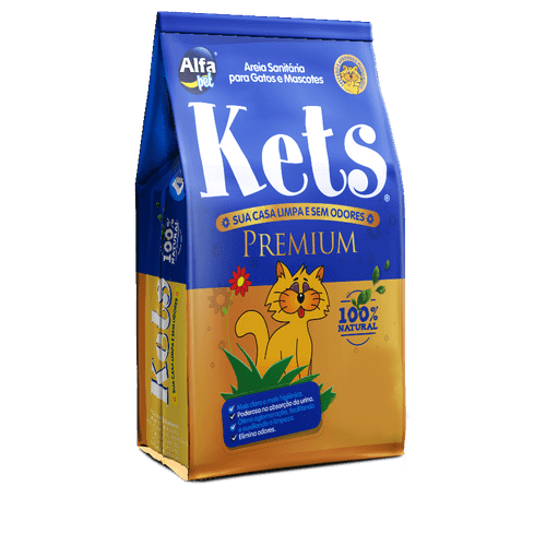 Ficha técnica e caractérísticas do produto Areia Sanitaria Alfa Pet Kets Premium para Gatos e Mascotes 12kg