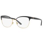 Ficha técnica e caractérísticas do produto Armação Oculos Grau Ralph Lauren Rl5099 9003 52 Preto Dourado