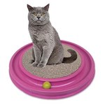 Ficha técnica e caractérísticas do produto Arranhador para Gatos Arranhador com Brinquedo Grande - Rosa