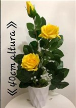 Ficha técnica e caractérísticas do produto Arranjo Rosas Amarelas - Flores e Cia