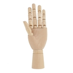 Ficha técnica e caractérísticas do produto Artist Left Right Hand Model Movable Fingers Jointed Wooden Model Mannequin Gift