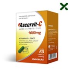 Ficha técnica e caractérísticas do produto AscorVit C 1000mg Vitamina C Zinco 60 Cápsulas Loja Maxinutri