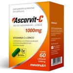Ficha técnica e caractérísticas do produto Ascorvit-C Vitamina C 1000mg 60 cápsulas Maxinutri