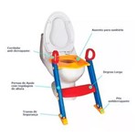 Ficha técnica e caractérísticas do produto Assento Redutor Infantil com Escada Elevado para Vaso Sanitario