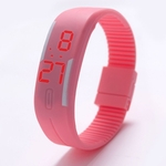 Ficha técnica e caractérísticas do produto Assista Silicone LED vermelho Sport Watch Toque dos homens Unisex Luxo marca de moda Top Fitbit and accessories