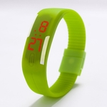 Ficha técnica e caractérísticas do produto Assista Silicone LED vermelho Sport Watch Toque dos homens Unisex Luxo marca de moda Top Fitbit e acessórios