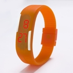 Ficha técnica e caractérísticas do produto Hao Assista Silicone Led Vermelho Sport Watch Toque Dos Homens Unisex Luxo Marca De Moda Top Fitbit And Accessories