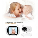Ficha técnica e caractérísticas do produto Áudio tela LCD de 3,5 polegadas sem fio do bebê Digital Monitor de Two Way Vídeo Baby Monitor Night Vision Camera Lullaby