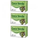 Ficha técnica e caractérísticas do produto Augusto Caldas Coco Verde Sabonete 90g (Kit C/03)