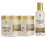 Avlon KeraCare Natural Curls CoWash (450ml), Butter Cream (450ml) e Oil (120ml)