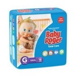 Ficha técnica e caractérísticas do produto Baby Roger Ideal Fralda Infantil G C/18