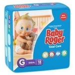 Ficha técnica e caractérísticas do produto Baby Roger Ideal Fralda Infantil G com 18