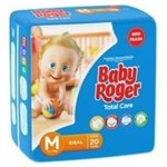 Ficha técnica e caractérísticas do produto Baby Roger Ideal Fralda Infantil M com 20