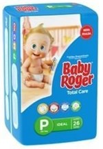 Ficha técnica e caractérísticas do produto Baby Roger Ideal Fralda Infantil P C/26 (Kit C/03)