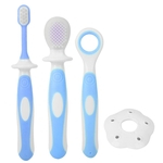 Ficha técnica e caractérísticas do produto Baby Toothbrush Children Dental Oral Care Double Sided Soft Silicone Training Toothbrush