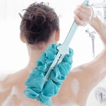 Ficha técnica e caractérísticas do produto Back-massagem Flower Bath Com Espessamento Antiderrapante Punho Longo E De Suspensão Da Corda Escova De Banho
